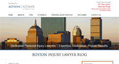 Desktop Screenshot of bostoninjurylawyerblog.com